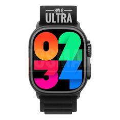 Relógio Smartwatch HW9 Ultra Max Preto Series 9 Amoled Gps + Pulseira 