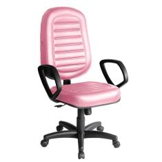 Cadeira Presidente para Escritório Linha Blenda Rosa