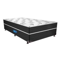 Cama Box Conjugado Solteiro: Colchão Molas Prolastic Springs Pillow Black (88x188x41)
