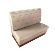 Sofá Booth 1,20M Estofado D28 Para Bares E Restaurantes - Bege - Cor: 
