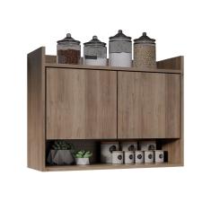 Armário de Cozinha Aéreo 70,5 cm Com Nicho Colin Freijó M12 - D'Rossi