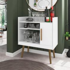 Aparador 1 Porta Vintage Retrô Café Ii - Móveis Bechara