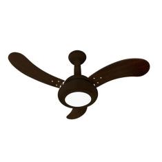 Ventilador de Teto Venti-Delta Ideal Led 3 Pás Laqueadas 130W Preto - 110V