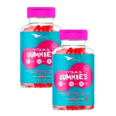 2x Vitamin Gummies Cabelos, Pele E Unhas- Global- 60 Gomas 