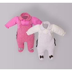 Mini ID Macacão Longo Cru Pequeno