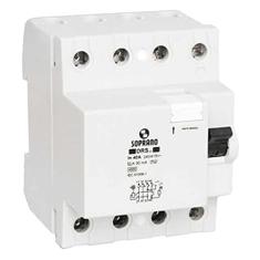 Interruptor Diferencial Residual 4 Polos 25A 30mA Soprano