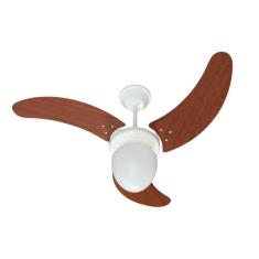 Ventilador de Teto 220V Max Buzios Tron Ventiladores Branco e Verniz