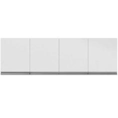 Armário Aéreo Cozinha Adriana 4 Portas 160 Cm Branco