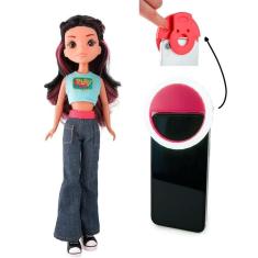 Boneca Luluca Fashion Com Anel de Luz - Estrela 28cm