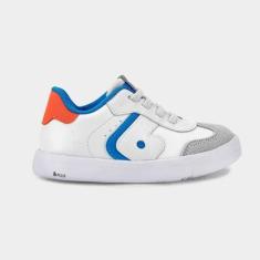 Tênis Infantil Bibi Agility Mini II Branco com Azul-Masculino