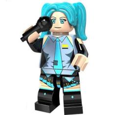Boneco Blocos De Montar Hatsune Miku Diva Vocaloid