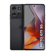 Smartphone Motorola Moto g75 Preto 5G 256GB, 8GB RAM + 8GB RAM Boost, 50MP Sony Lytia 600 Câmera Moto AI e Ultrarresistência Militar