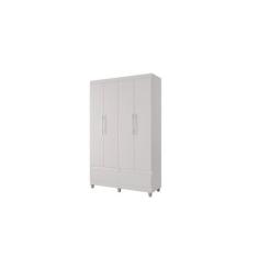Roupeiro Casal Quarto Armário Guarda Roupa Organizador com 4 Portas e 