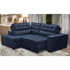 Sofá de Canto Retrátil e Reclinável com Molas LE 2,50x2,00m Viviane Su