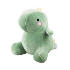 Dinossauro Amarelo ou Verde Sentado Cartoon 24cm Pelúcia - Fofy Toys, 