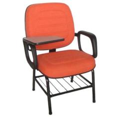 Cadeira Diretor Universitária suporta150 kg Linha Plus Size Laranja - 