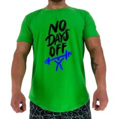 Camiseta Longline Manga Curta MXD Conceito No Days Off, Verde limão, P