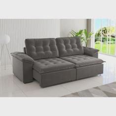 Sofá 4 Lugares Retrátil e Reclinável 251cm Detroit