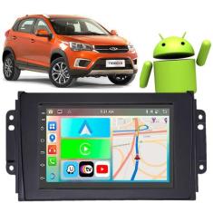 Kit Multimidia Android Tiggo 2019 a 2022 7 Pol Carplay + Câmera e Mold