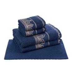 Jogo Toalha De Banho Gigante 5 Pçs Barroca Cavhome
