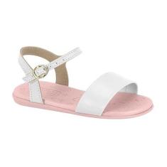 Sandália Infantil Menina Molekinha Rasteira Branco 22