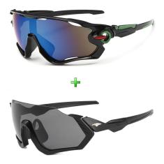Kit Com 2 Óculos De Sol Bike Ciclismo Esportivo Masculino-Unissex