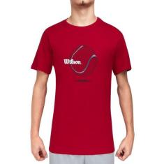 Camiseta Wilson Tennis Ball Vermelha