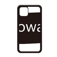 Iowa America - Contorno do mapa dos EUA para iPhone 12 Pro Max Capa para Apple Mini Mobile Case