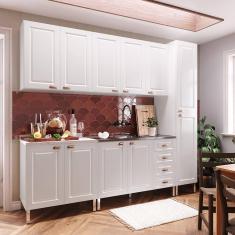 Armário de Cozinha Completa 5 Peças sem Pia Cristal Luciane Móveis