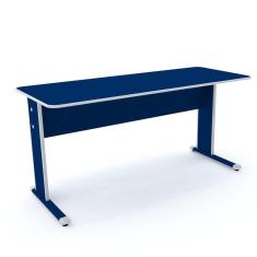 Mesa P/ Escritório 152X61 Pandin Maxxi - Azul/Cinza