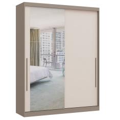 Guarda Roupa Modulado 2 Portas de Correr 2 Gavetas com Espelho Elegance Móveis Castro