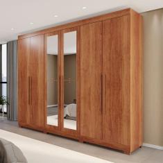 Guarda-Roupa Casal Eldorado Premium 6 Portas 6 Gavetas com Espelho com