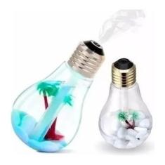 Mini Umidificador Ar Ambientes Lampada Cabo Usb Portátil Led - Alinee