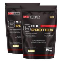 KIT 2x 6 Six Protein 2kg - Bodybuilders,  Baunilha