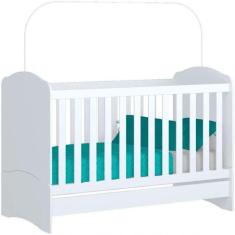 Berço Henn Mini Cama Bala De Menta I02 Branco, Branco