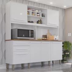 Armário para Cozinha 6 Portas 2 Gavetas Luna Plus