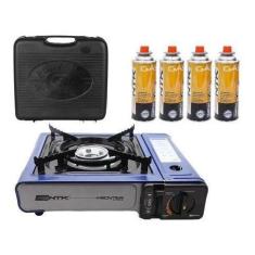 Fogareiro Horizontal Nautika Frontier Flex + Cartucho De Gás Campgás 4