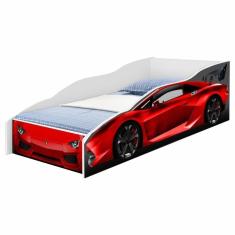 Cama Infantil Carro Vermelho Com Colchão
