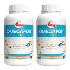 Kit 2X: Omegafor Family 500mg Vitafor 360 Cápsulas