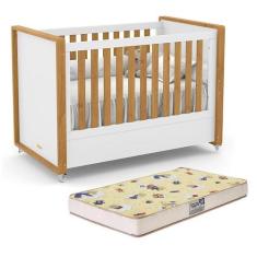 Berço Americano Tutto New e Colchão Supreme - Matic Móveis, Branco Sof