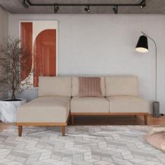 Sofá 2 Lugares e 1 Chaise Boreal CabeCasa MadeiraOriginals - CabeCasa 