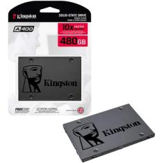 SSD Kingston 480GB A400, SATA, Leitura 500MB/s e Gravação 450MB/s - SA400S37/480G
