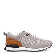TÊNIS CASUAL MASCULINO CINZA EM COURO MARINER