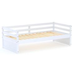 Cama Solteiro Slim Madeira Maciça Branco Housin