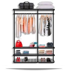 Guarda Roupa closet aramado sem portas CLR285 - 1,60m PT