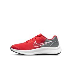 Nike Star Runner 3 para meninos, University Red University Grey Rojas, 35.5 EU