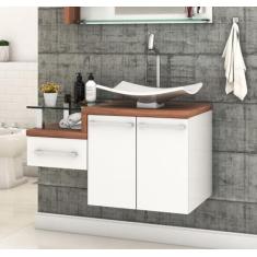 Gabinete Armário para Banheiro (Balcão C/cuba F44) Legno 830 - Compace