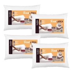 Kit com 4 Real Látex - Travesseiro - Duoflex