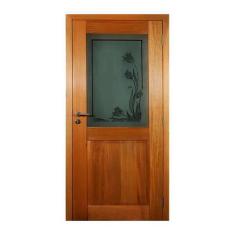 Porta Monaco com Vidro Fumê Montada em Madeira Maciça Tauari - Mapaf, 