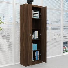 Armário Alto para Escritório 2 Portas 60cm ME4105 Tecnomóbili, Nogal